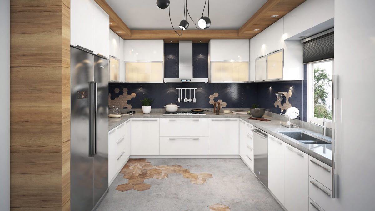 kutchina U SHAPE MODULAR KITCHEN